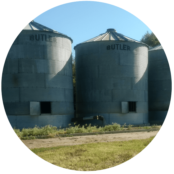 Unused Flat Bottom Grain Bins